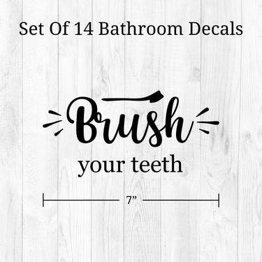 Bathroom Mirror Decals